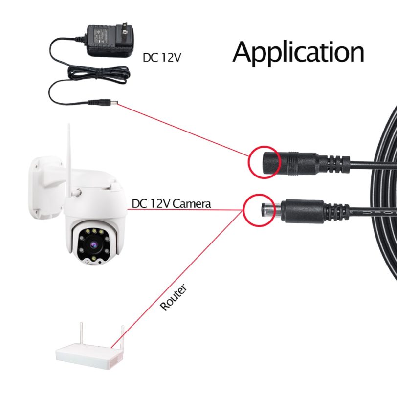 Extension Cable DC 5V 9V 12V 24V Power 5.5*2.1mm Power Cord 3m 6m 9m for CCTV Security Camera Router LED Strip Radio Printer - Image 2