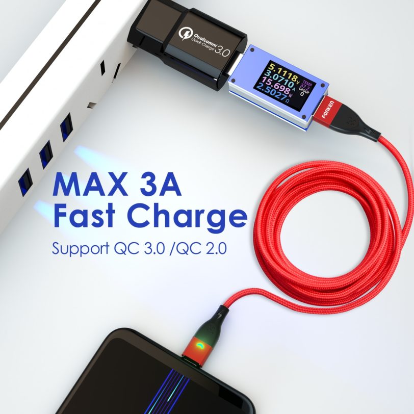 FONKEN Magnetic Charging Cable USB Type C Magnetic Phone Charger Cable For Iphone 12 Magnet Cable Micro USB Android Charge Cord - Image 2