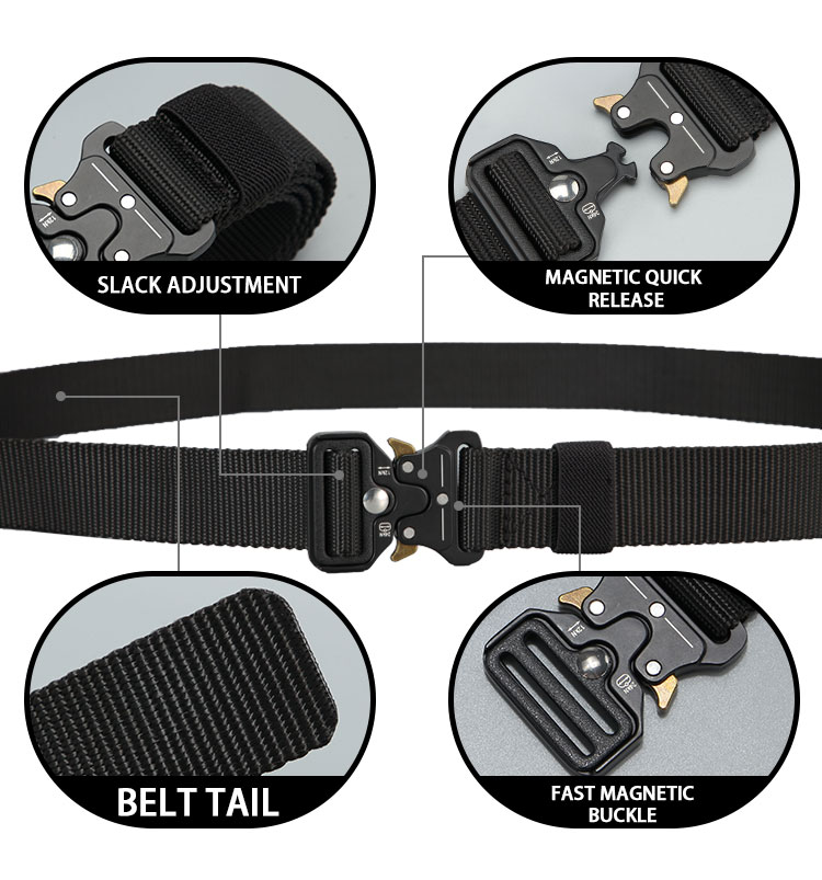 FRALU belt men outdoor hunting metal tactical belt multi function alloy buckle high quality Marine Corps 2