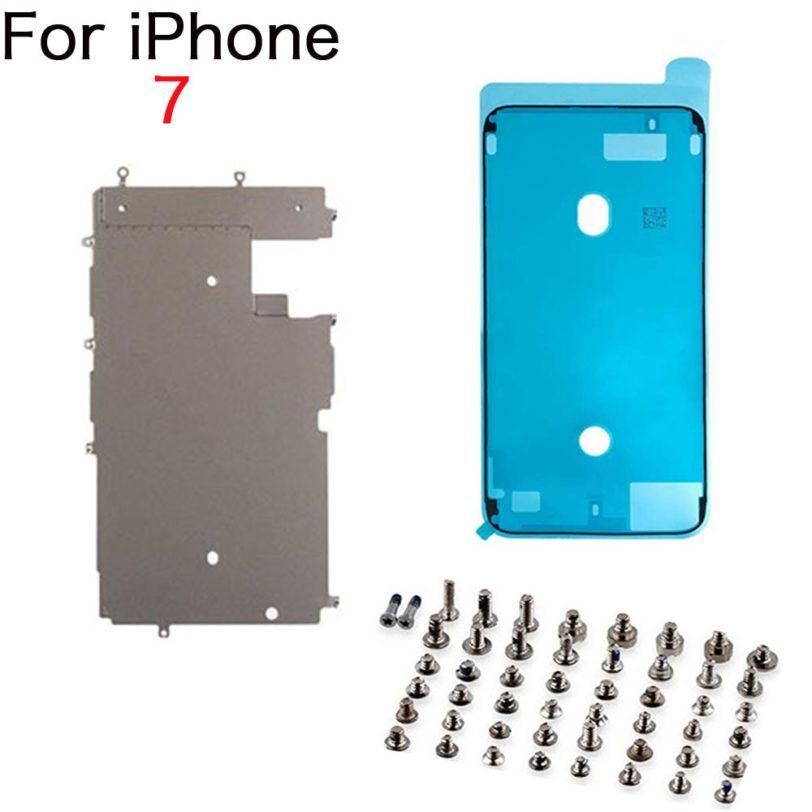 For iPhone 7 7Plus 8G 8 Plus Screen LCD Display Back Metal Plate Shield Full Set Screws And Waterproof Glue Replacement Part - Image 2