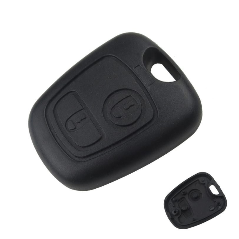 Front Car Key Shell Fob Cover Replacement 2 Button Remote Blank Cover Case For Peugeot 107 206 207 306 307 407 Citroen No Blade