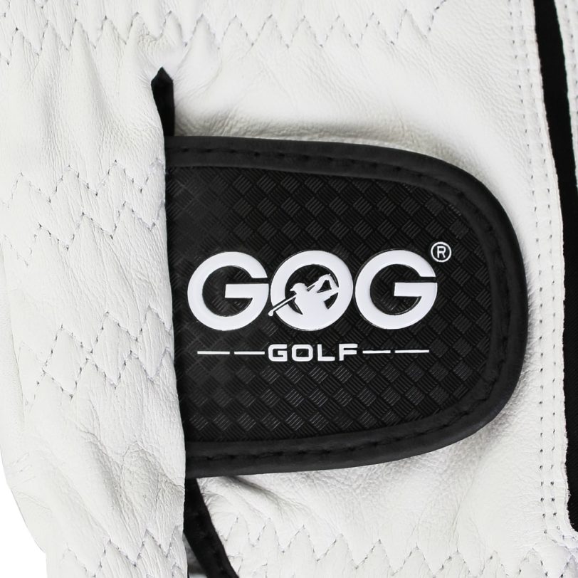 GOG Golf gloves Genuine sheepskin leather for men left hand white Breathable gloves for golfer Free shipping 1 pcs new dropship - Image 3