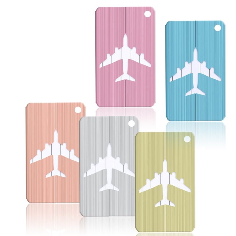 High Quality Travel Accessories Luggage Tag Metal Unisex Luggage Suitcase Name ID Address Holder Baggage Tag 2