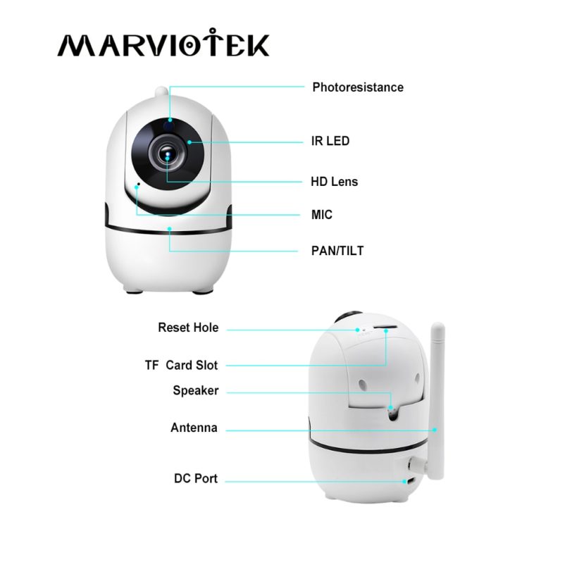 Home Security 720P Baby Monitor Wifi Baby Monitor With Camera Night Vision Two Way Audio Video Nanny Baby Phone Camera Wireless - Image 6