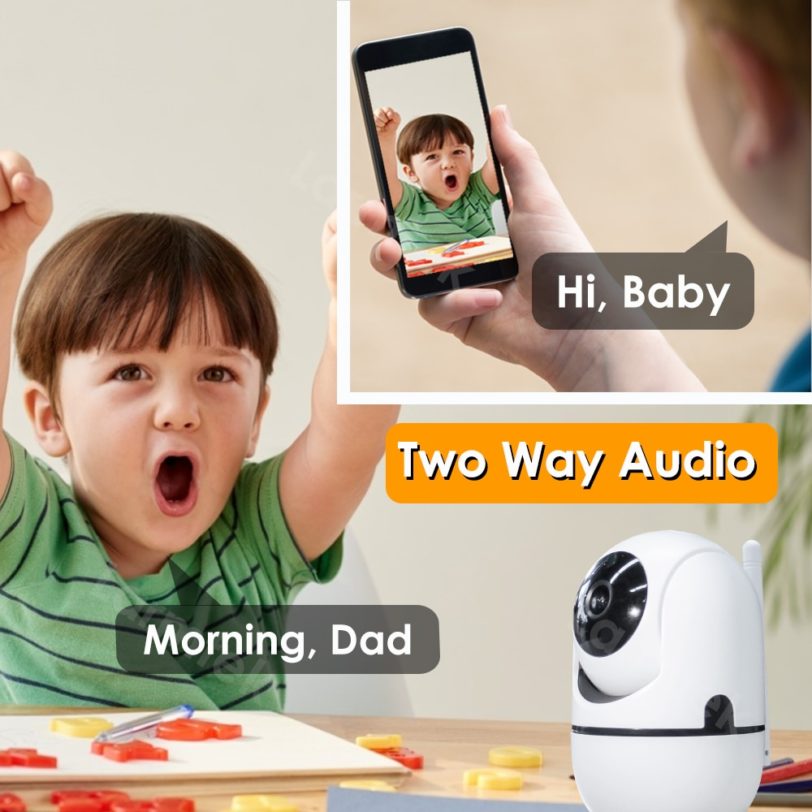 IP Camera 5G WiFi Baby Monitor 1080P Mini Indoor CCTV Security Camera AI Tracking Two Way 2