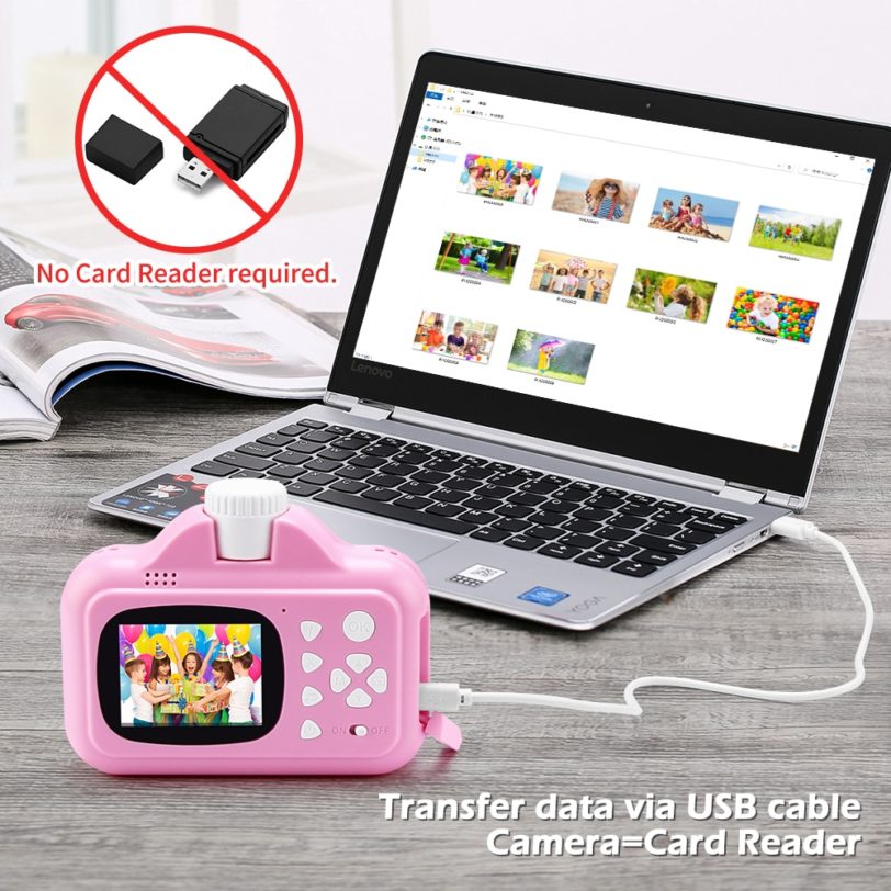 Kids Camera WIFI Instant Print Camera Thermal Printer Wireless WIFI Phone Printer 32GB Card 1080P HD Children Digital Camera Toy - Image 5