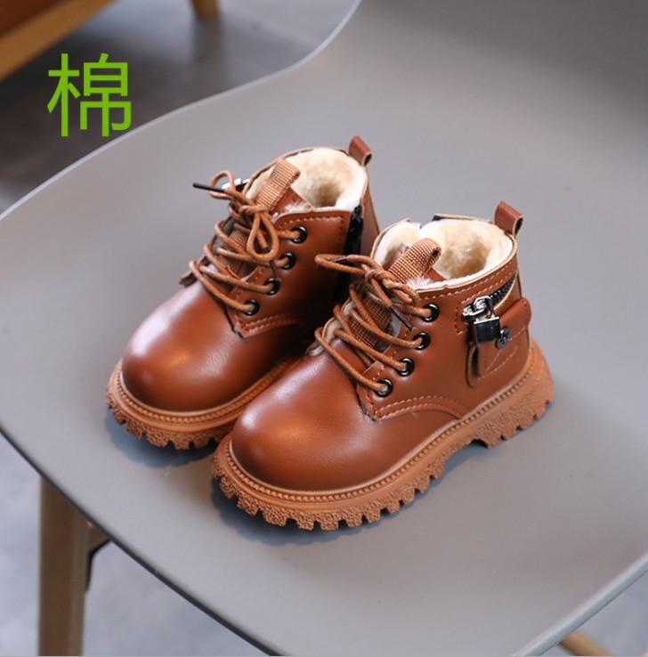 Kids Martin Boots Boys Shoes Autumn Leather Children Boots Fashion Toddler Girls Pink Ankle Boots Kids