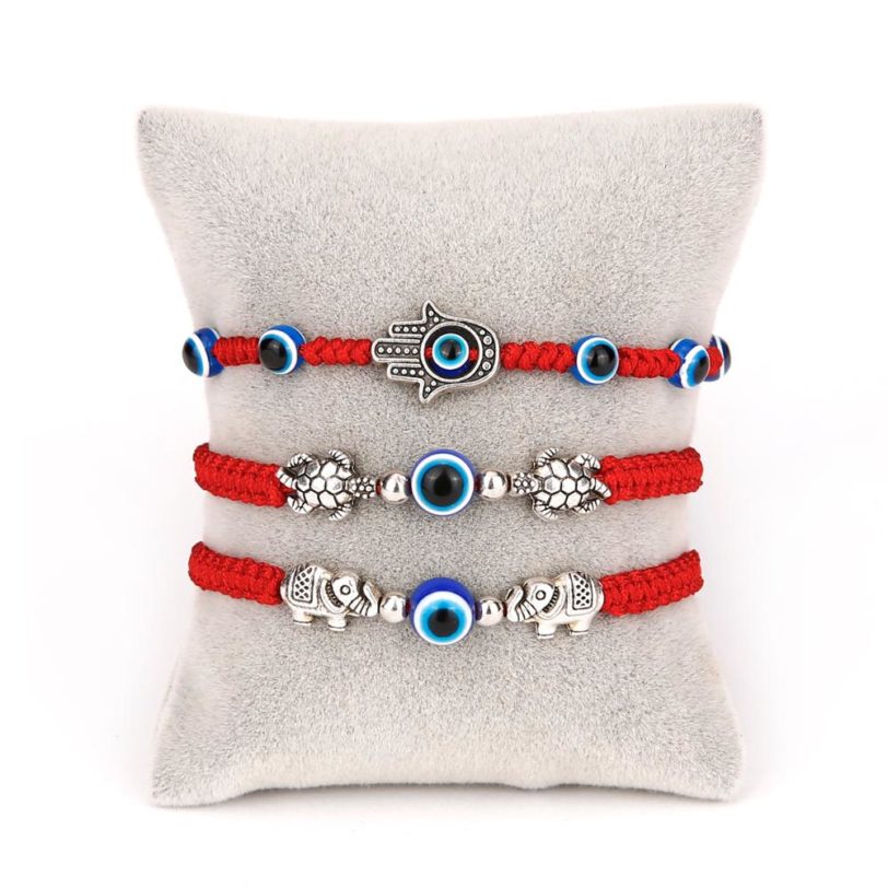 Lucky Blue Evil Eye Charms Bracelet Handmade Black Red String Thread Rope Couple Bracelet 2020 Lucky Jewelry For Women Men Gifts - Image 6