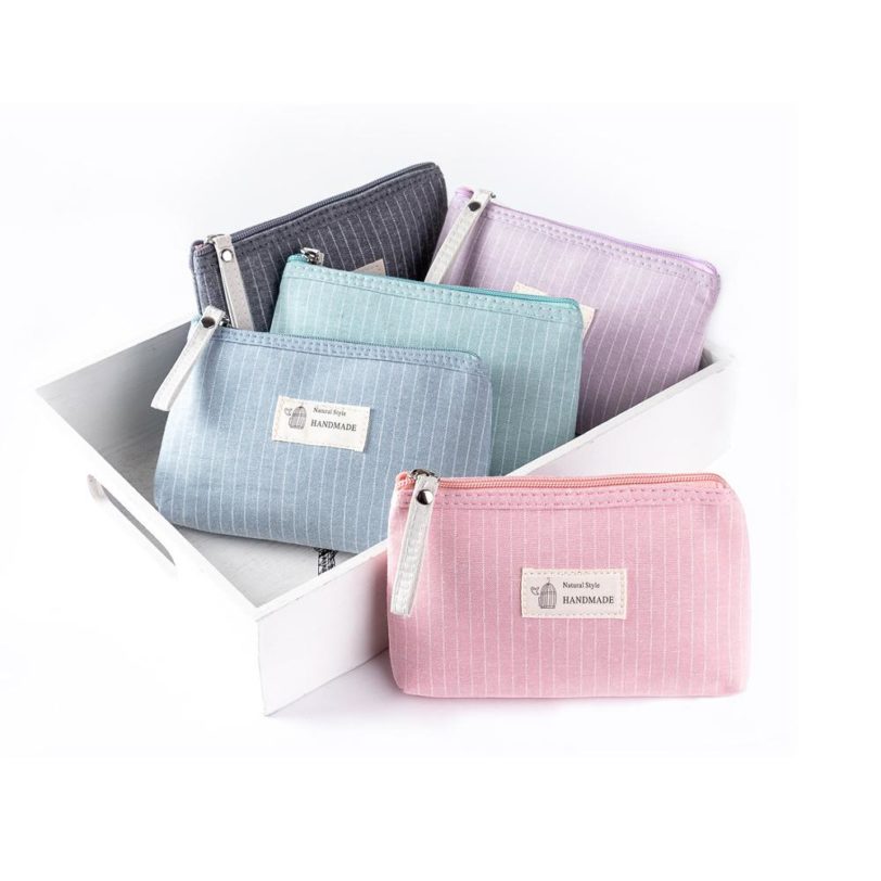 Miyahouse Dailu Use Small Make Up Bag Cosmetic Bag Female Zipper Design Cosmetic Bag Ladies Color Cute Cosmetic Bag