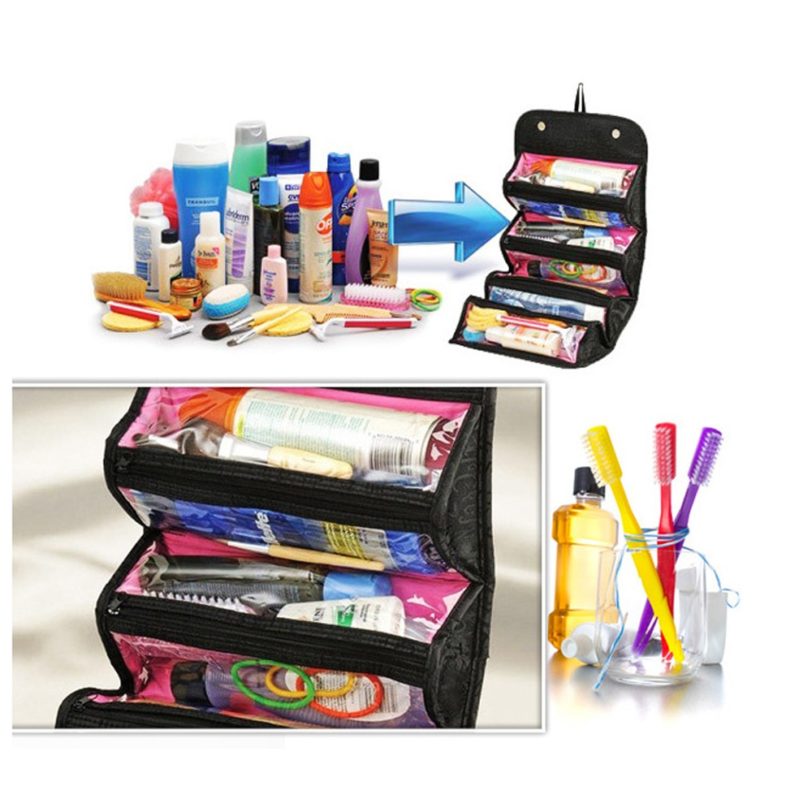 Necesser Beautician Travel Vanity Necessaries Women Beauty Toiletry Kit Make Up Makeup Cosmetic Bag Organizer Case Pouch Purse - Image 2