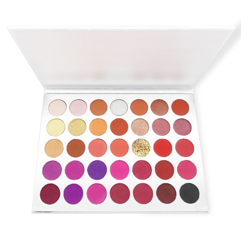 New 35 Colors Matte Eyeshadow Palette Private Label High Pigment Long Lasting Eye Makeup Custom Pallete Cosmetics