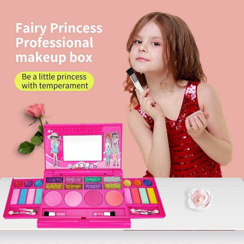 New Girls Makeup Set Princess Cosmetics Make Up Set For Kids Pretend Play Make Up Toys