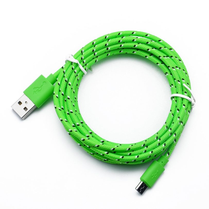 Nylon Braided Micro USB Cable Data Sync USB Charger Cable For Samsung Huawei Xiaomi Android Phone 1M/2M/3M Fast Charging Cables - Image 2