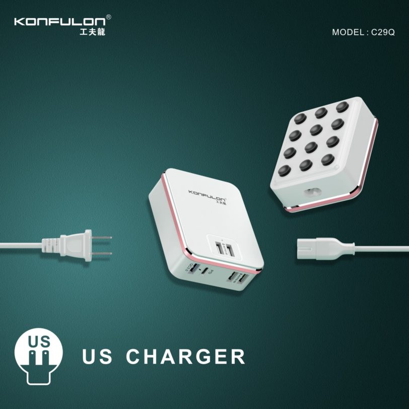 PD 20W Charger 6USB Mobile Charger US UK EU Plug Desktop зарядное устройство Mobile Phone Quick Wall Charger For Andorid Xi - Image 2