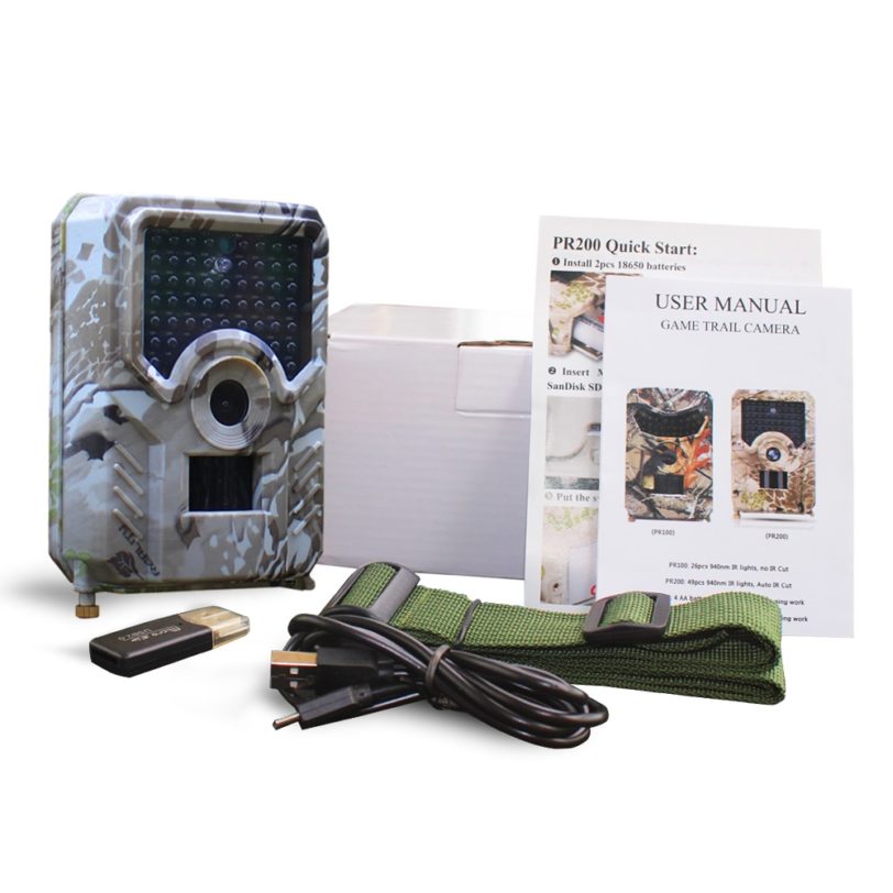 R200 Hunting Camera 12MP 49pcs 940nm Trail Camera Waterproof infrared Wildlife Camera Night Vision Hunt photo trap with SD card - Image 6