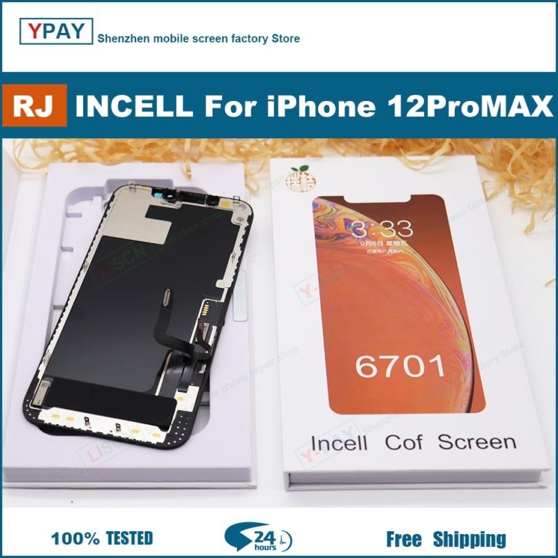 RJ Incell Screen For iPhone X Xs Max 11 12 LCD Display Touch Screen Digitizer Assembly 1