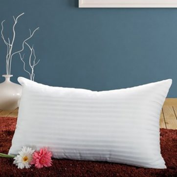 Rectangle Bedroom Silk Pillow 100 Cotton Striped Bedroom Pillow for Protector Neck Softness Pillow 48 74