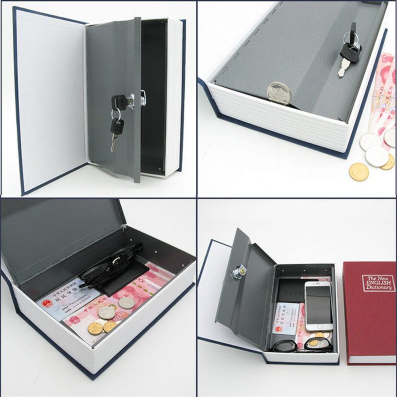 Safe Box Piggy Bank Secret Book For Coin Money Stash Security Hidden Safes Cash Money Storage Jewellery Digital Password Locker - Image 3