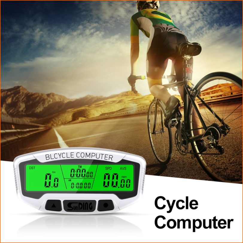 Sunding Bicycle Computer Wireless Digital Lcd Backlight Speedometer Stopwatch Speedometer Bicycles Accessories Sd558c Wired/558a - Image 2