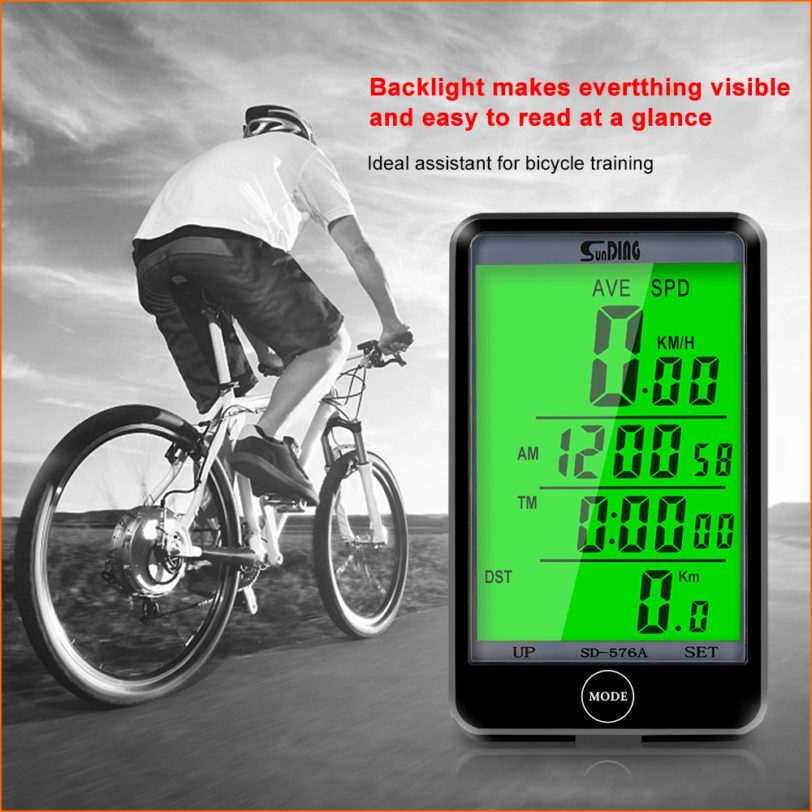 Sunding Bike Wired Computer Speedometer Odometer Cycling Bicycle Waterproof Measurable Temperature Clock Sports Accessories 576A - Image 6