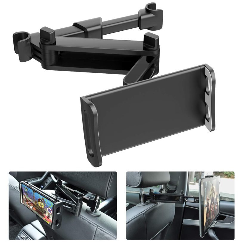 Telescopic Car Rear Pillow Phone Holder Tablet Car Stand Seat Rear Headrest Mounting Bracket for Phone 2