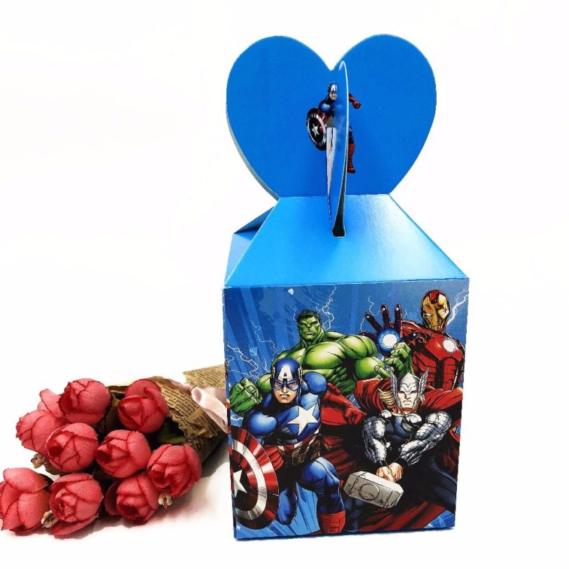 The Avengers Cartoon Candy Boxs Paper Bags Baby Shower Gift Birthday Infantiles Decoracion Event Party Supplies 6pcs/set - Image 5