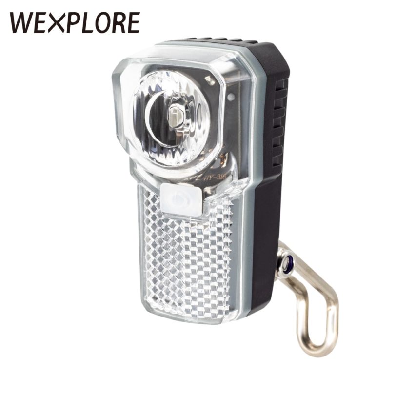 WEXPLORE Bike Light Bicycle Front Light Use 2pcs AAA Battery for Bicycle Front Fork Carrier with
