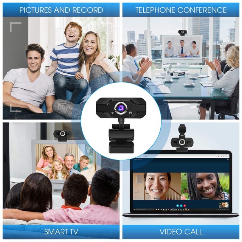 Web cam webcam 1080p full hd for pc computer laptop usb webcamera with microphone for Video Calling Conference Work Live - Image 5