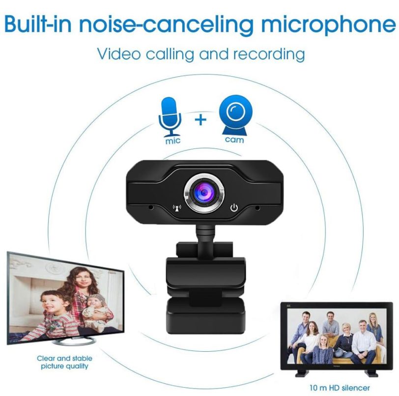 Web cam webcam 1080p full hd for pc computer laptop usb webcamera with microphone for Video Calling Conference Work Live - Image 2