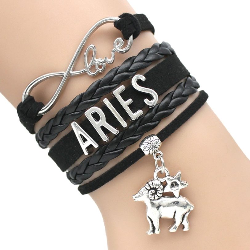 Zodiac Signs Capricorn Aquarius Pisces Aries Taurus Gemini Cancer Leo Virgo Libra Scorpio Sagittarius Mens Girls Women Bracelet - Image 3