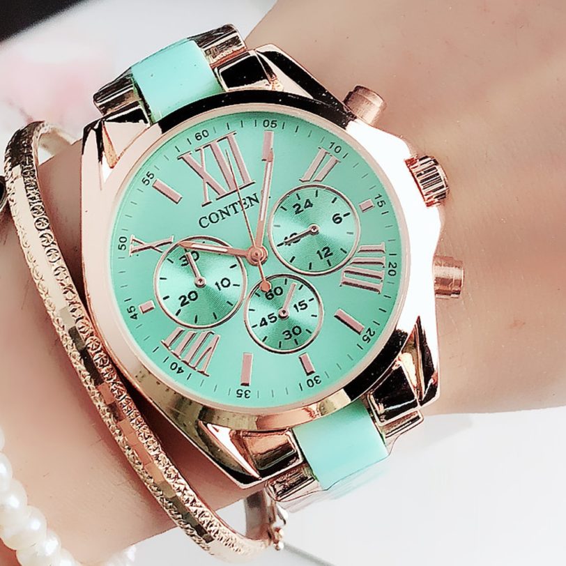 new creative geneva fashion luxury sport quartz watches women watch ladies ceramic clock female watches waterproof reloj mujer - Image 2