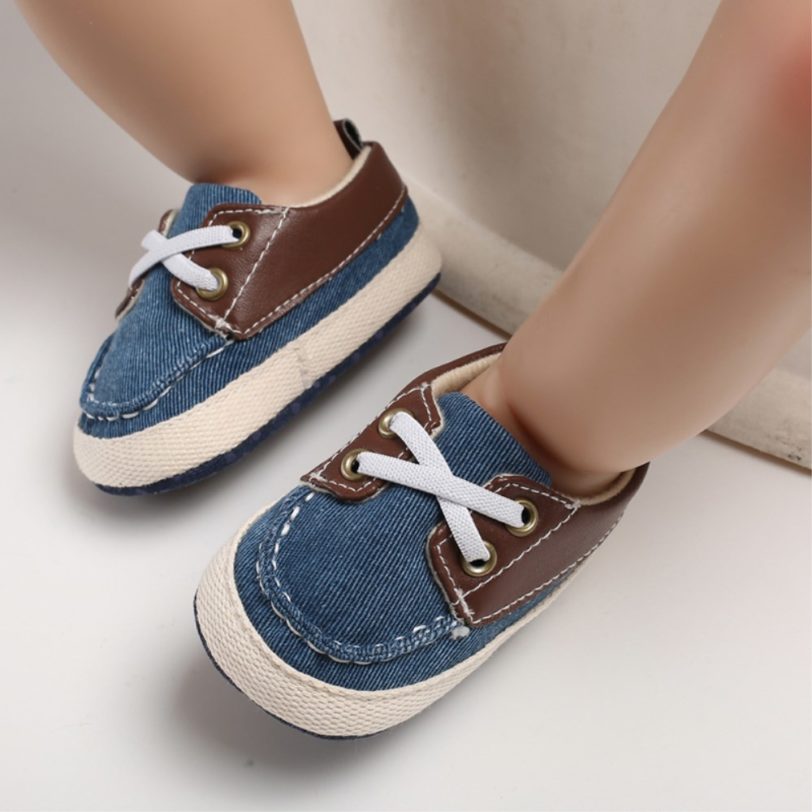 0-18M Baby Girl Soft Lovely Comfortable Sole Cotton Crib Shoes Boy Casual Sneaker Sport Shoes Toddler Patchwork Shoes Newborn - Image 3