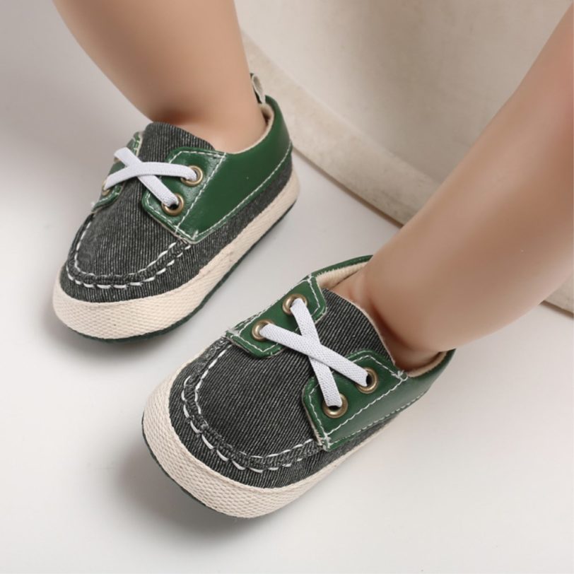 0-18M Baby Girl Soft Lovely Comfortable Sole Cotton Crib Shoes Boy Casual Sneaker Sport Shoes Toddler Patchwork Shoes Newborn - Image 2