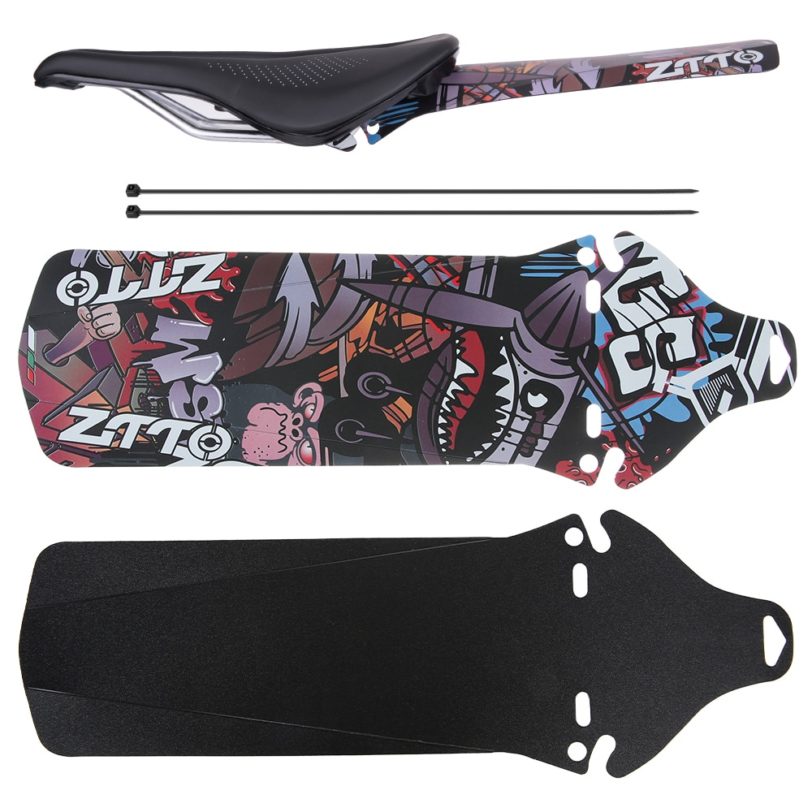 1 PC MTB Bike Colorful Pattern Front Back Fender Mountain Bicycle Short Long Mudguards Road Cycling