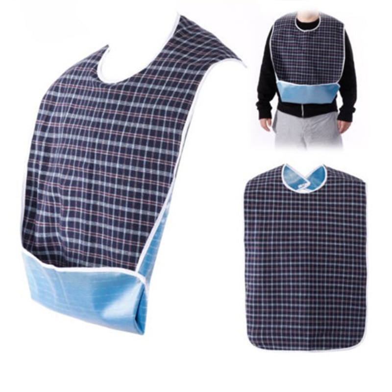 1 Pcs Large Waterproof Aprons Adult Mealtime Bibs Disability Clothes Bib Cook Protector Tool