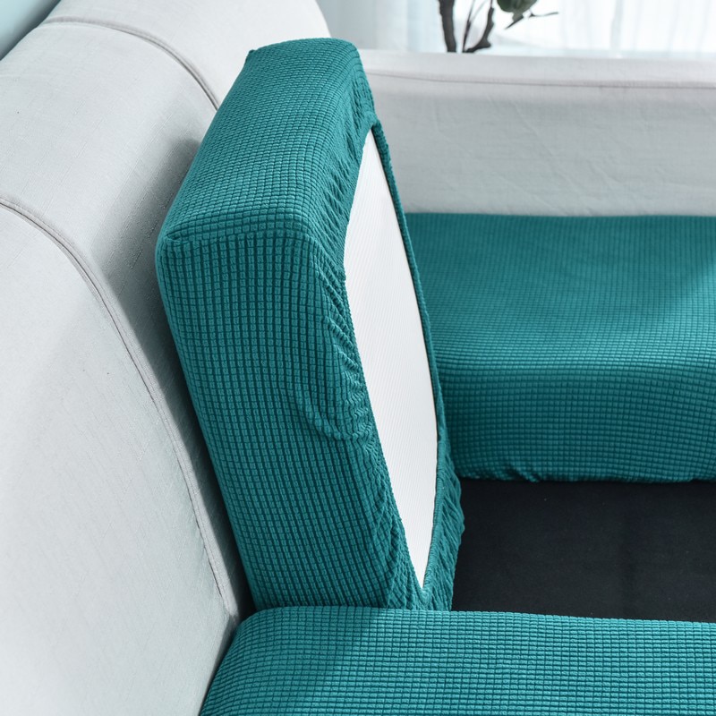 1 Piece Polar Fleece Fabric Sofa Cushion Cover Stretch Sofa Covers Elastic Seat Cushion Case For 1