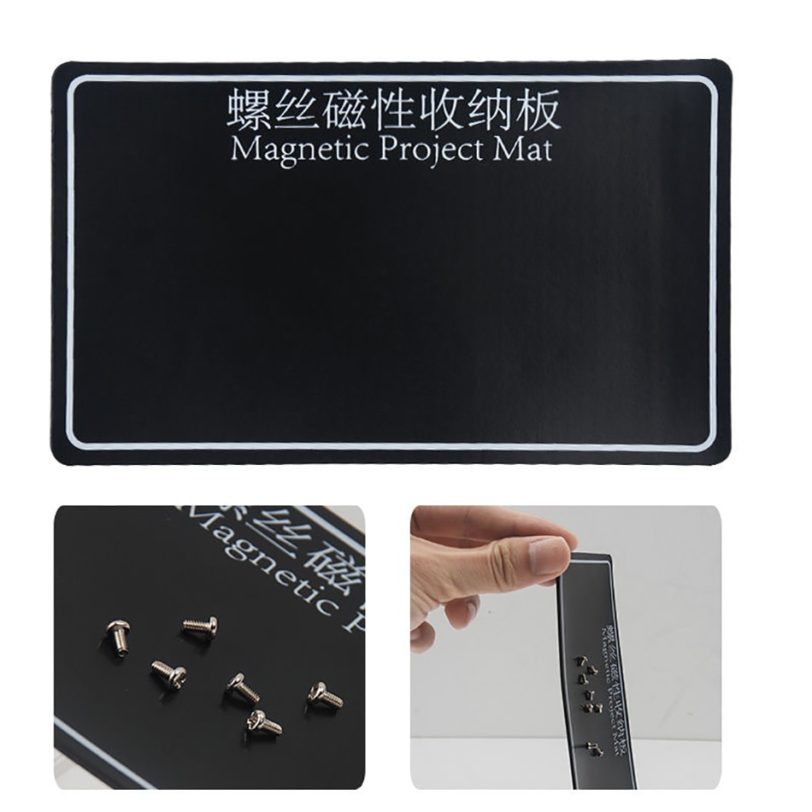 1 pc Magnetic Project Mat Screw Storage Tool Work Pad for Mobile Phone Repair Tool Black and Bule color 150x90mm - Image 6