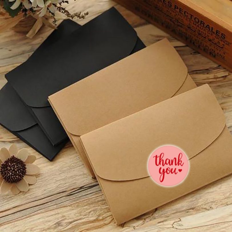 100-1000pcs 3 Styles Thank You Stickers Thank You For Supporting My Small Business Sticker For Envelope Packaging Box Seal Label - Image 5