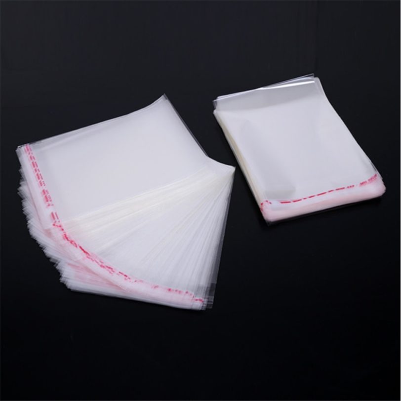 100pcs Clear Plastic Self Adhesive Bag Self Sealing Jewelry Accessories Candy Packing Resealable Gift Cookie Packaging Bag - Image 3