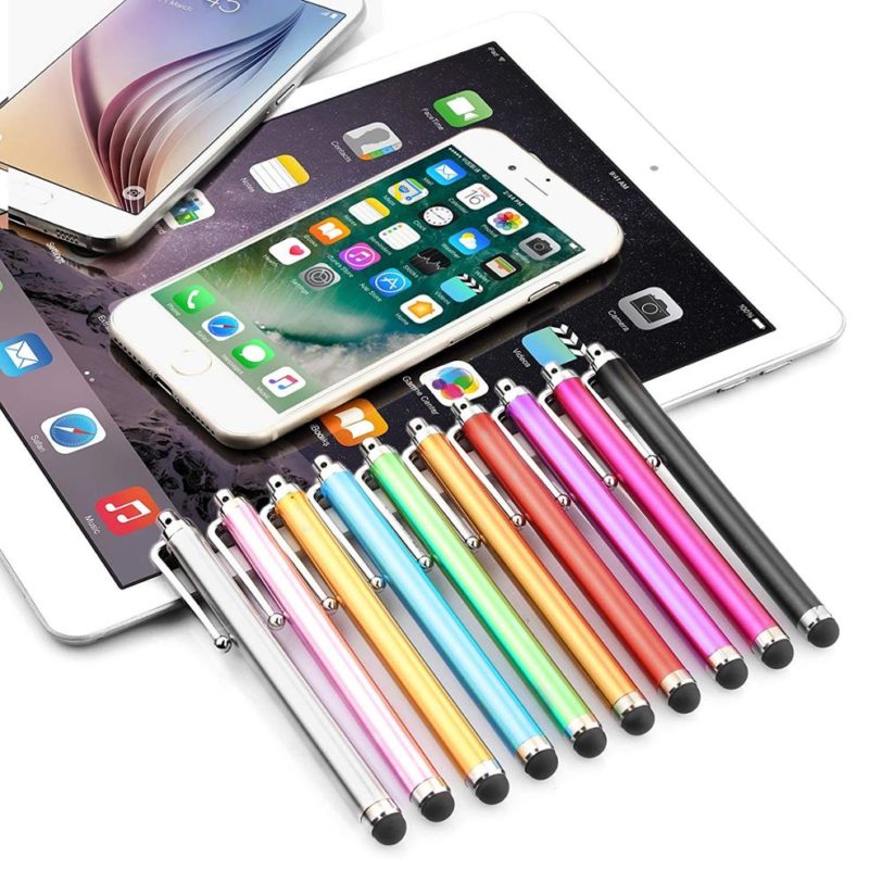 10Pcs/Set Capacitive Pen Colorful Metal Touch Screen Stylus Pens for Iphone XR XS MAX Samsung Smart Phone Tablet Drop Shipping - Image 2