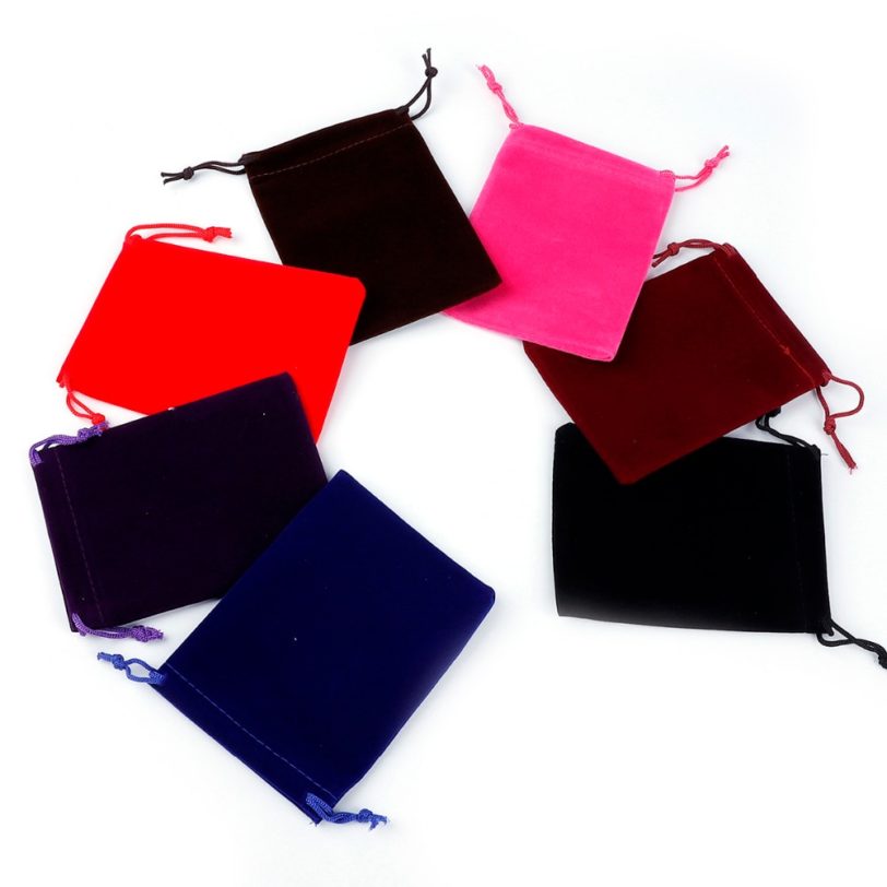 10pcs/lot 5x7cm 7x9cm 9x12cm 10x15cm Drawstring Velvet Bags Jewelry Packaging Bag Wedding Decoration Favor Pouches & Gift Bags - Image 3