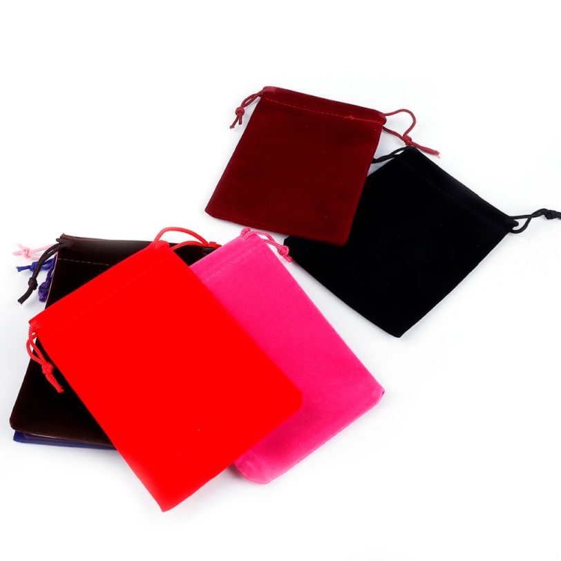 10pcs/lot 5x7cm 7x9cm 9x12cm 10x15cm Drawstring Velvet Bags Jewelry Packaging Bag Wedding Decoration Favor Pouches & Gift Bags - Image 4