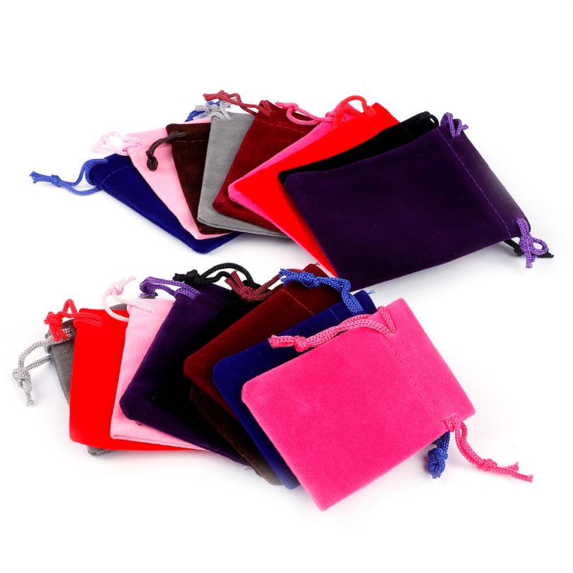 10pcs/lot 5x7cm 7x9cm 9x12cm 10x15cm Drawstring Velvet Bags Jewelry Packaging Bag Wedding Decoration Favor Pouches & Gift Bags - Image 6