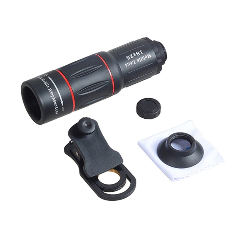 18X25 Mobile Phone LensMonocula Telescope Zoom For Xiaomi redmi note 7 mi 9 Smartphones Clip Telefon 18X Cell Phone Camera Lens - Image 6