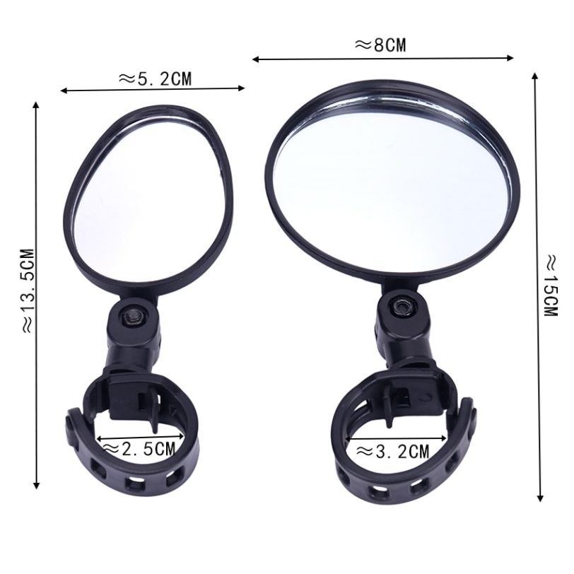 1PC Bicycle Rearview Wide Angle Handlebar Mirrors 360 Degree Rotate Cycling Rear View MTB Bike Rearview Mirror - Image 5