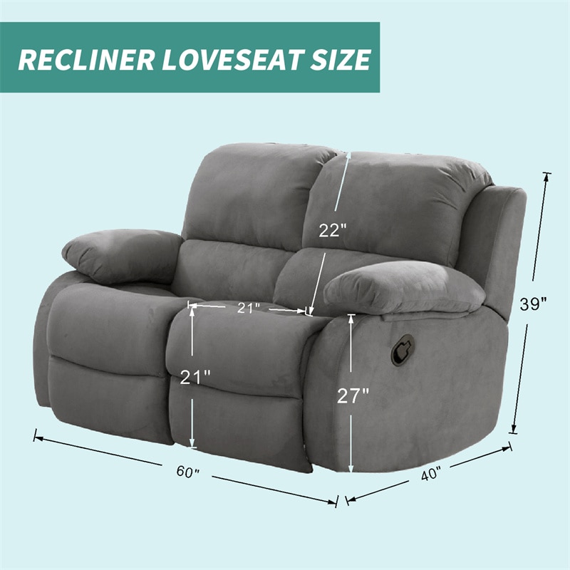 1Set Recliner Chair Cover Fabric Armchair Sofa Slipcover All inclusive Couch Cover 2 Seater Recliner Slipcovers 2