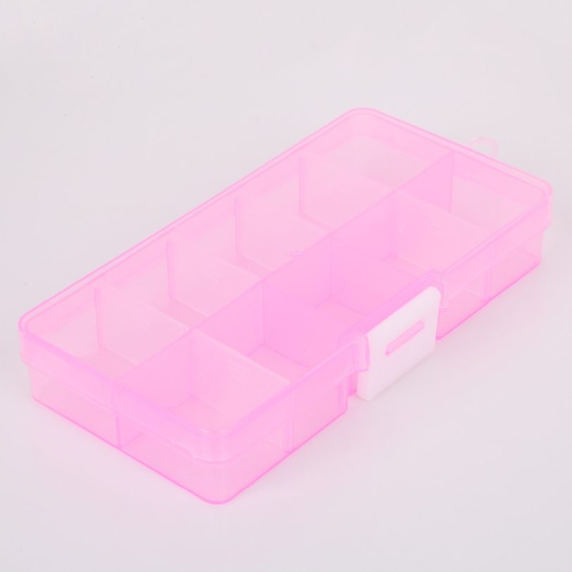 1pcs Plastic Storage Jewelry Box Compartment Adjustable Container for Beads earring box for jewelry rectangle Box Case - Image 3