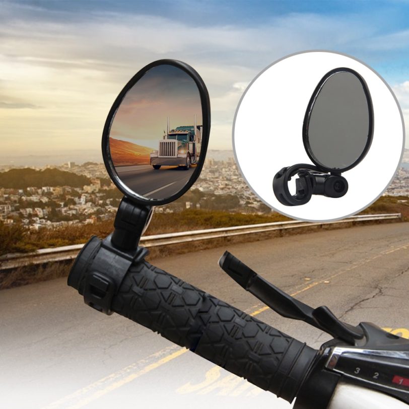 2/1 Pcs 360° Rotation Bicycle Rear View Mirror Bike Cycling Wide Range Back Sight Reflector Adjustable Left Right MTB Mirrors - Image 6