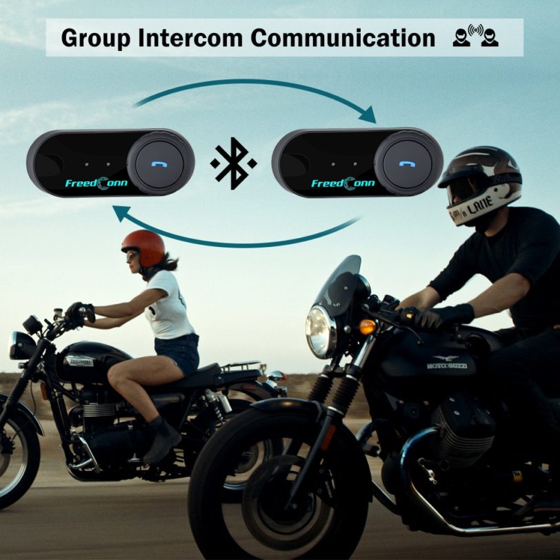 2 PCS FreedConn TCOM-OS FM Motorcycle Bluetooth Helmet Intercom Waterproof Interphone Headset Noise Reduction Moto Headphone - Image 2