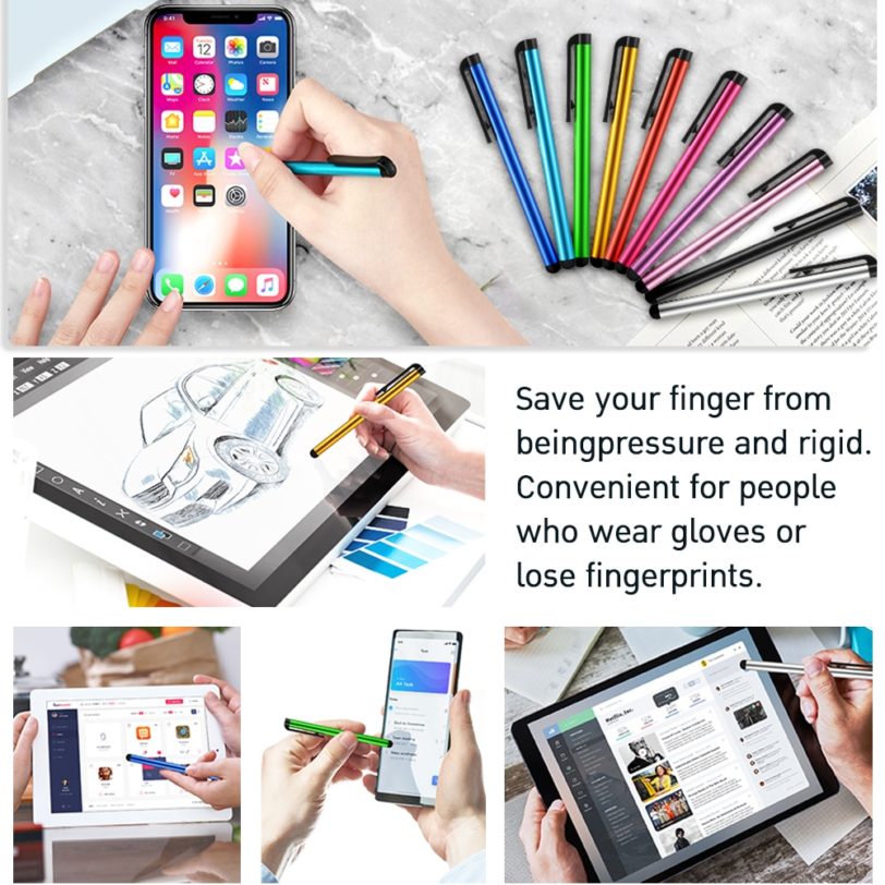 20 PCS/Lot Capacitive Touch Screen Stylus Pen For IPad Air Mini For Samsung xiaomi iphone Universal Tablet PC Smart Phone Pencil - Image 3